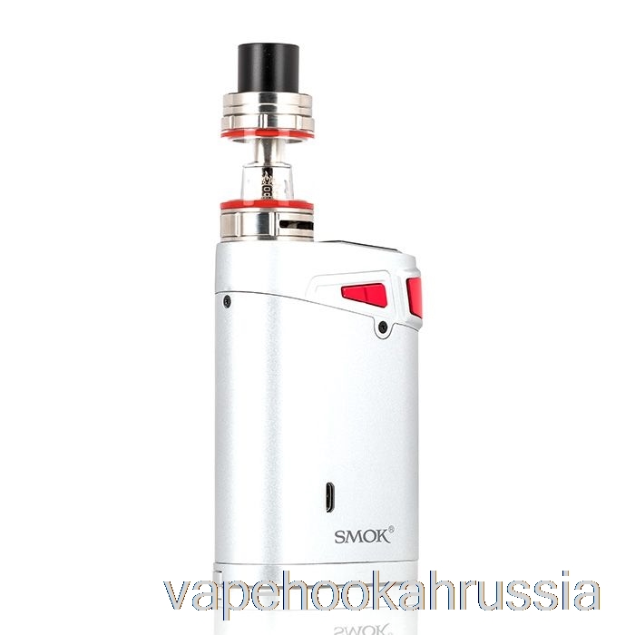 Стартовый комплект Vape Juice Smok Marshal G320 TC Серебристый корпус / Красная кнопка включения